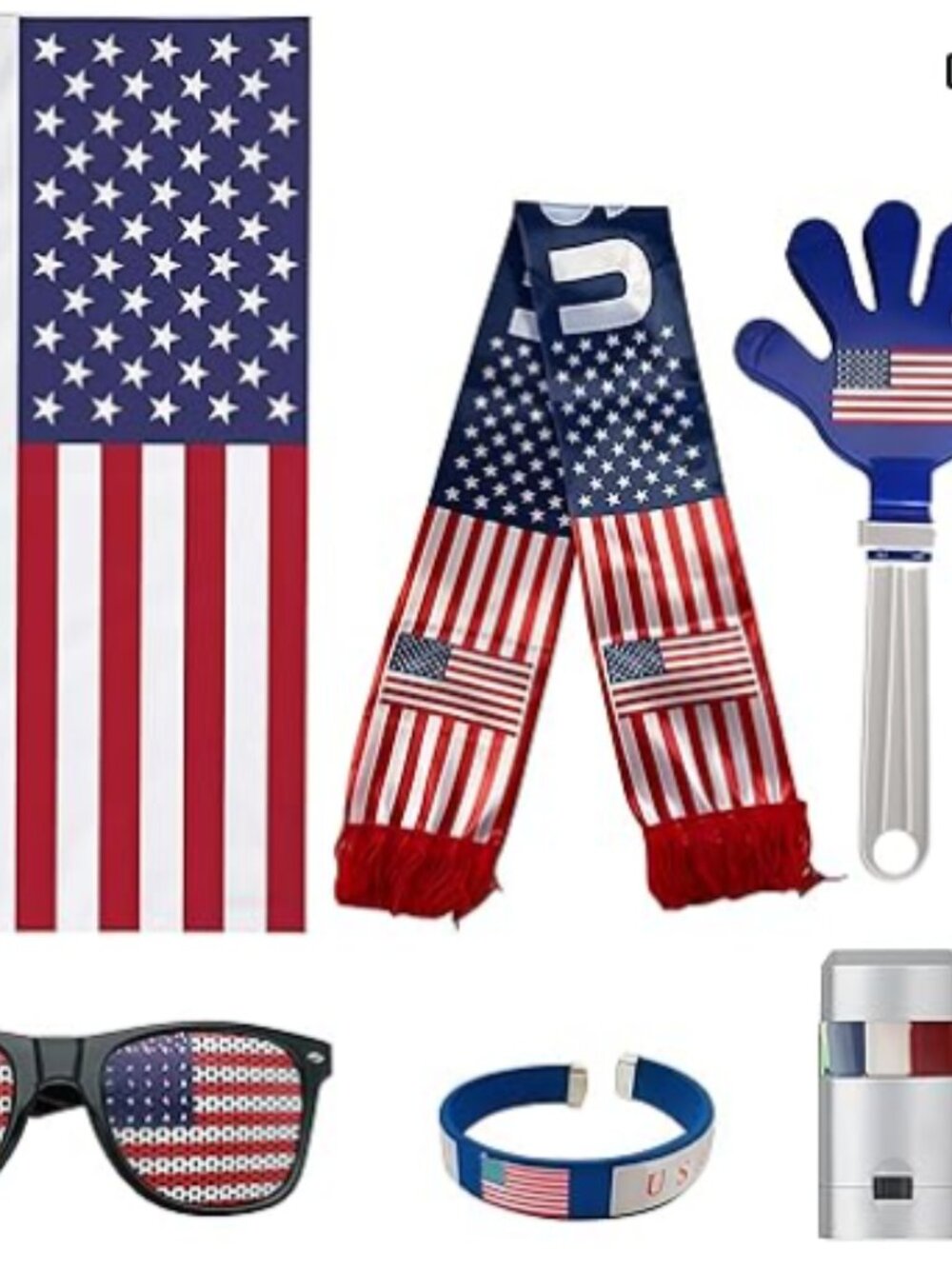 6PC World Cup 2026 Merchandise Soccer Fan Decorations Kit, Includes Flags, Glass
